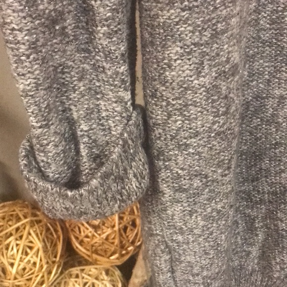 Oversized grey knit sweater - Picture 3 of 4